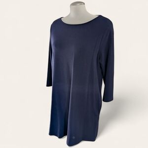 🇨🇦 Orange Almost Naked Bamboo Blend Navy Tunic XL Pockets Soft & Cozy